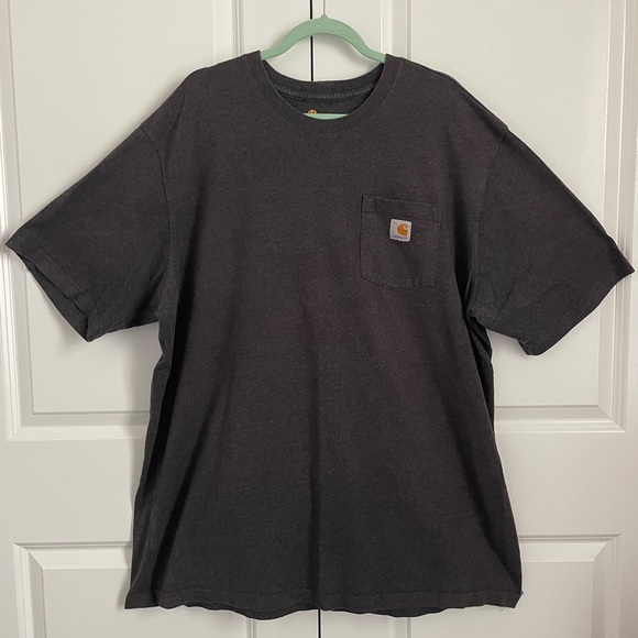 Carhartt Men's Black Pocket T-Shirt 2XL TALL - Picture 1 of 6